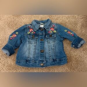 Embroidered Jean Jacket 12 Months